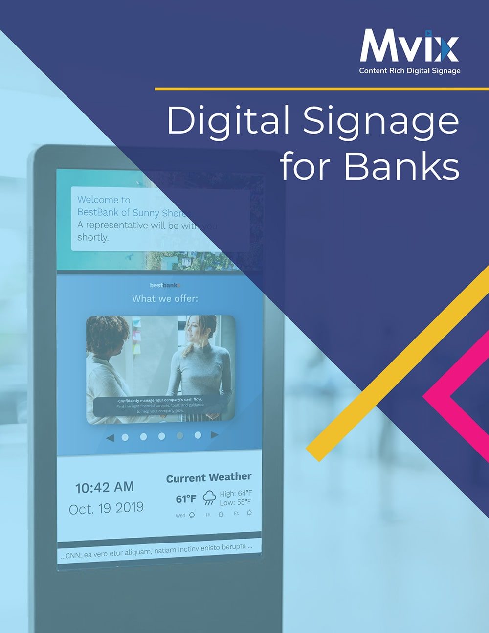 Digital Signage Solutions for Banks