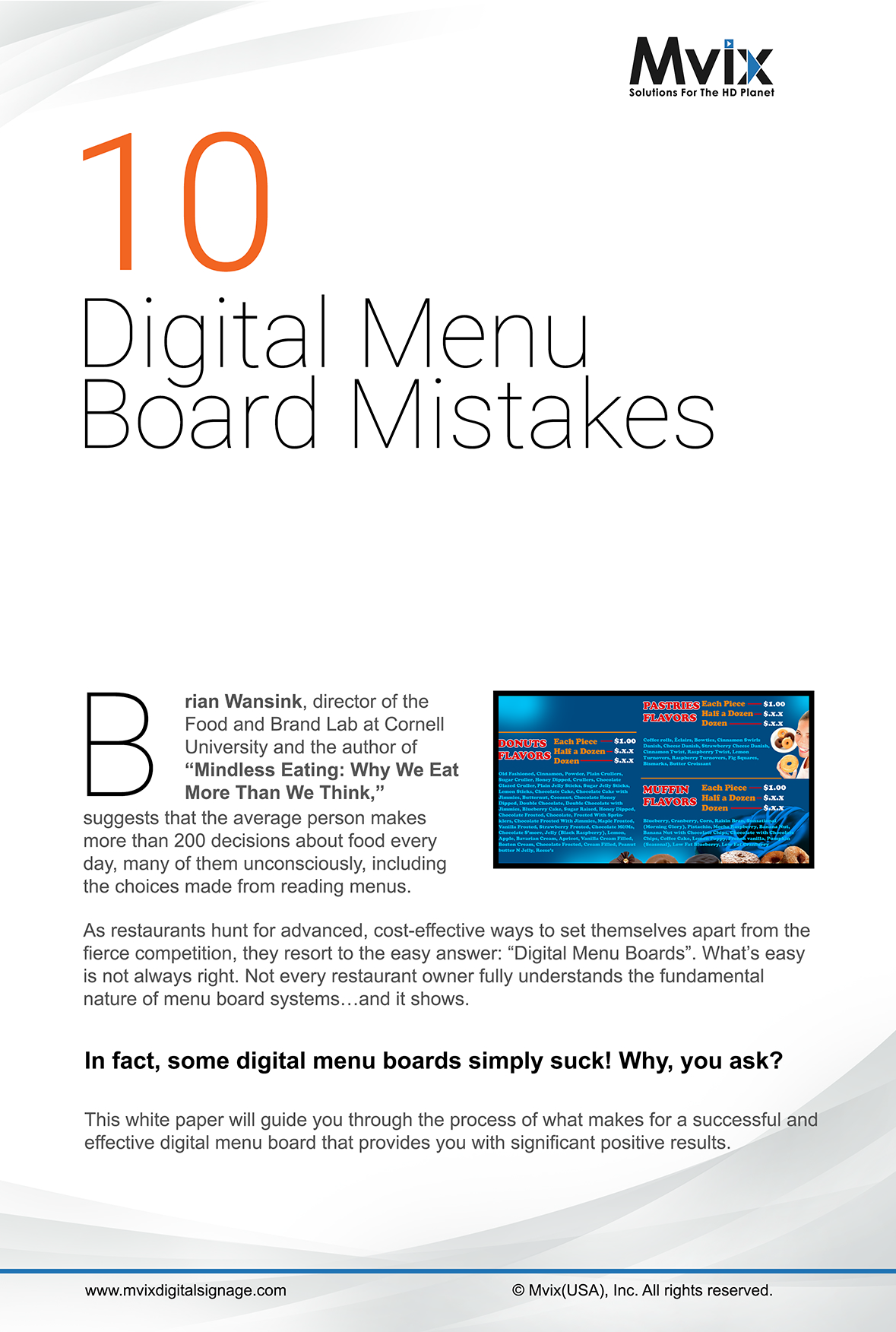 10 Digital Menu Board Mistakes