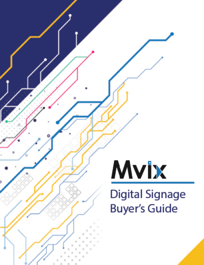 mvix digital signage buyer's guide front page cover