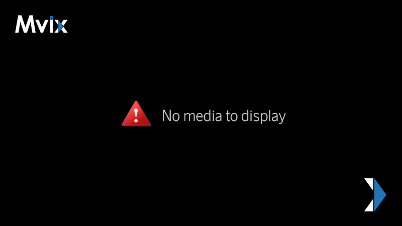 No media to display OSD on devices using XhibitSignage firmware
