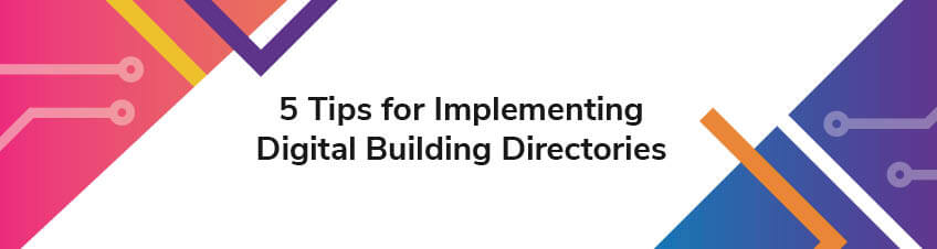 implementing digital building directories