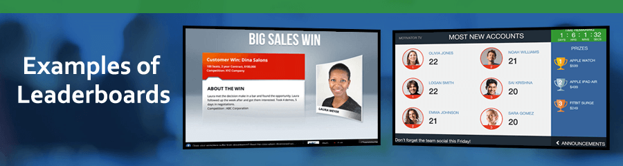 Examples of Leaderboards on Digital Signage Displays