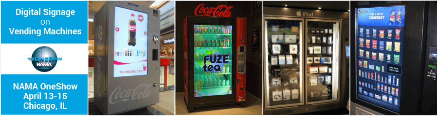 Digital Signage on Vending Machines | NAMA OneShow