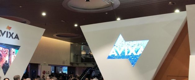 AVIXA logo at an event one of our digital signage resellers