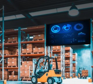 warehouse production metric display
