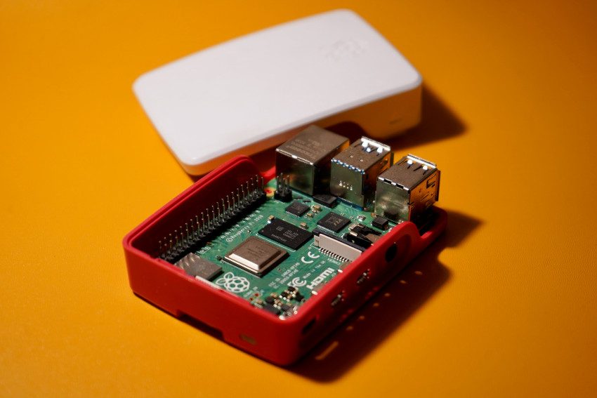 Example of the inside of a RaspBerry Pi Player